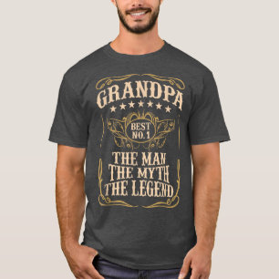 Camiseta HOMBRES GRANDPA EL HOMBRE EL MITO LA LEYENDA del p