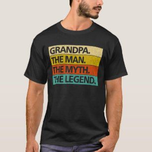 Camiseta HOMBRES GRANDPA EL HOMBRE EL MITO LA LEYENDA del p