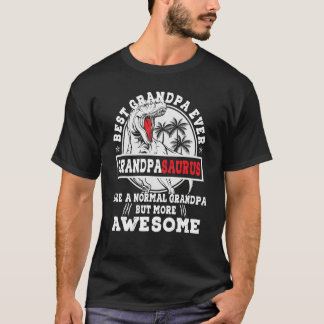 Camiseta Hombres Grandpasaurus Rex Dinosaurio Mejor Abuelo
