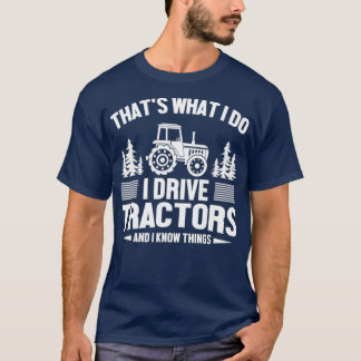 Camiseta Hombres Granjero Local De Guay Yo Conduzco Tractor