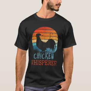 Camiseta Hombres granjeros de granja divertidos de pollo Wh