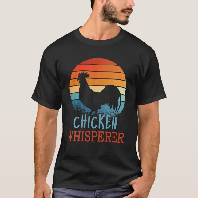 Camiseta Hombres granjeros de granja divertidos de pollo Wh (Anverso)