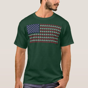 Camiseta Hombres granjeros Tractor de Granjas 4 de julio Ba