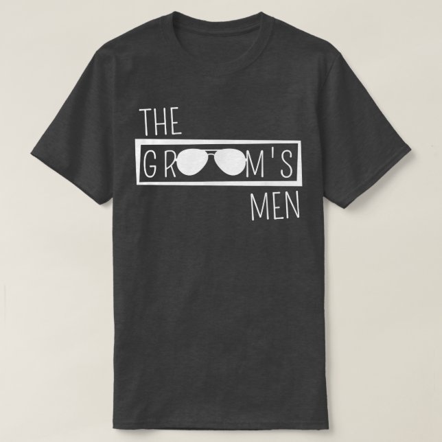 Camiseta Hombres Grooms Fiesta de matrimonio Mejor Hombres  (Diseño del anverso)