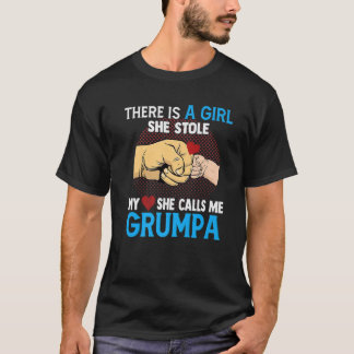 Camiseta Hombres Grumpa Día Del Padre De La Esposa Y La Hij