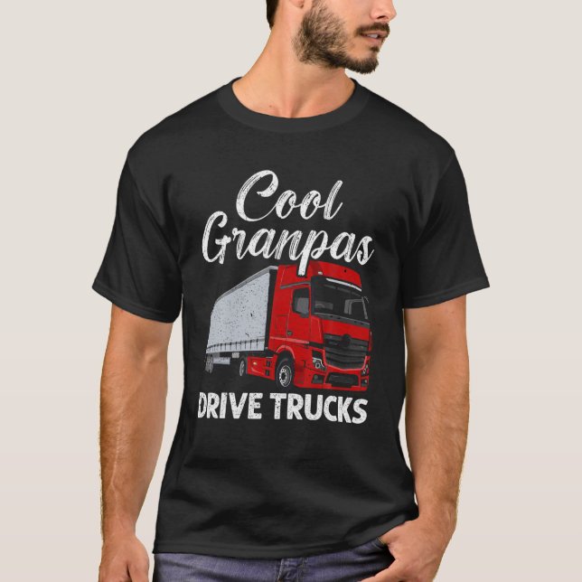 Camiseta Hombres Guay Grandpas Drive Camionero Conductor Or (Anverso)