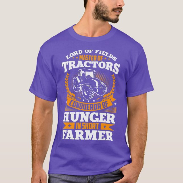 Camiseta Hombres Guay Local Farmer Tractor Chofer De (Anverso)