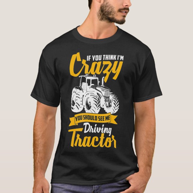 Camiseta Hombres Guay Local Farmer Tractor Chofer Me Cultiv (Anverso)