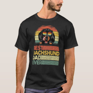 Camiseta Hombres Guay Mejor Día del Padre en Dachshund