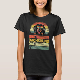 Camiseta Hombres Guay Mejor Día del Padre en Dachshund