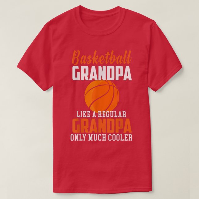 Camiseta Hombres Guay Mens Abuelo de Baloncesto Funny Baske (Diseño del anverso)