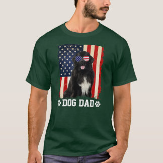 Camiseta Hombres Guay Perro de Terranova Papá Bandera Estad