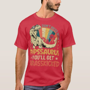 Camiseta Hombres Guay Popssaurus Dinosaur T Re Vintage Padr