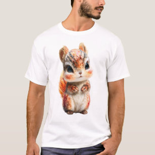 Camiseta Hombres Habitantes del Bosque de Chibi Otoño Ardil