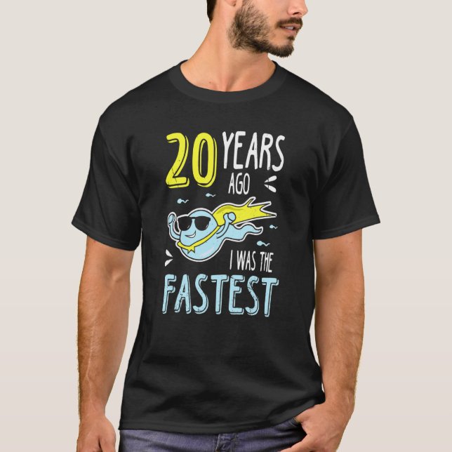 Camiseta Hombres Hace 20 Años Yo Era El Cumpleaños Más Rápi (Anverso)