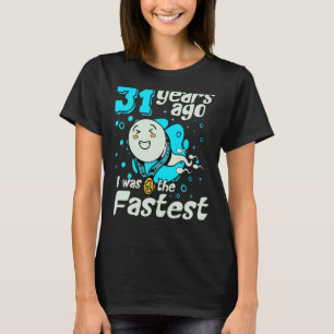 Camiseta Hombres Hace 31 Años Yo Era El Último Cumpleaños 3
