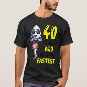 Camiseta Hombres Hace 40 años Yo Era El 40 Aniversario Más 