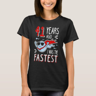 Camiseta Hombres Hace 41 Años Yo Era El Último Cumpleaños 4