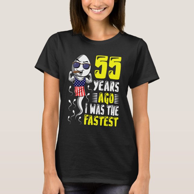 Camiseta Hombres Hace 55 Años Yo Era El Último Cumpleaños 5 (Anverso)