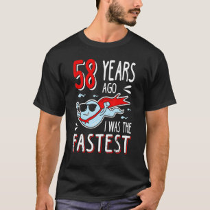Camiseta Hombres Hace 58 Años Yo Era El Último Cumpleaños 5