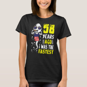 Camiseta Hombres Hace 58 Años Yo Era El Último Cumpleaños 5