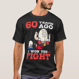 Camiseta Hombres Hace 60 Años Gané La Pelea 60th Birthday S