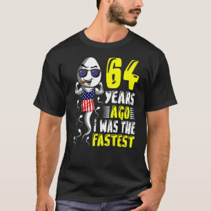 Camiseta Hombres Hace 64 Años Yo Era El Último Cumpleaños 6