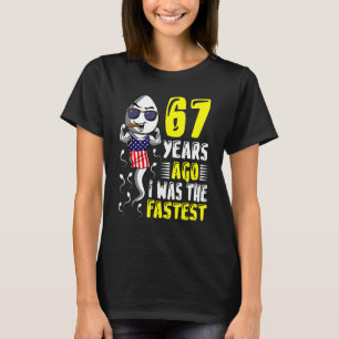 Camiseta Hombres Hace 67 Años Yo Era El Último Cumpleaños 6
