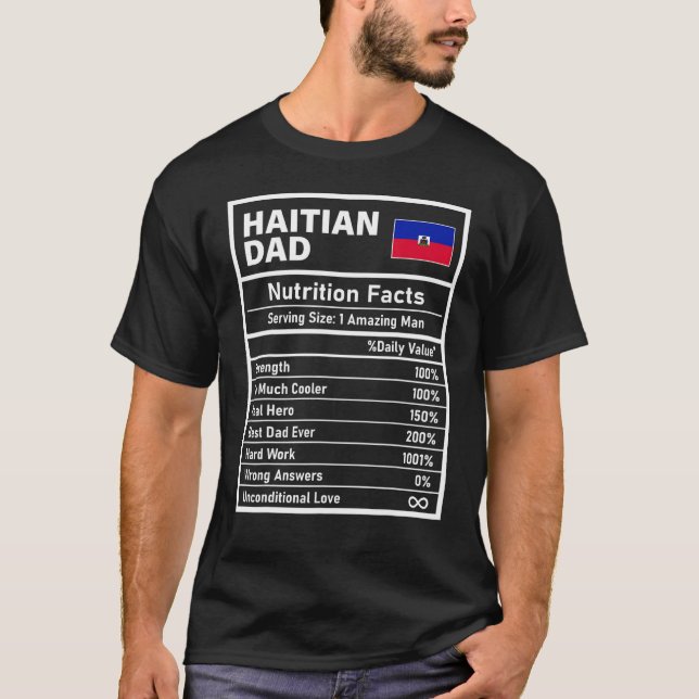 Camiseta Hombres haitianos por nutrición en papá (Anverso)