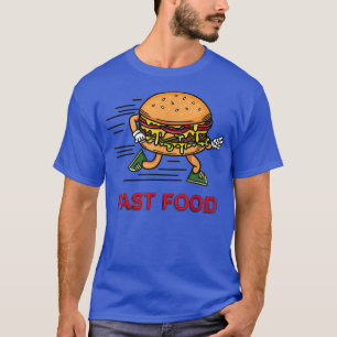 Camiseta Hombres hamburguesa cocinando comida divertida y h