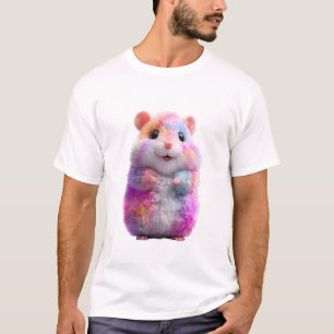 Camiseta Hombres hámster esponjosos con salpicaduras de arc