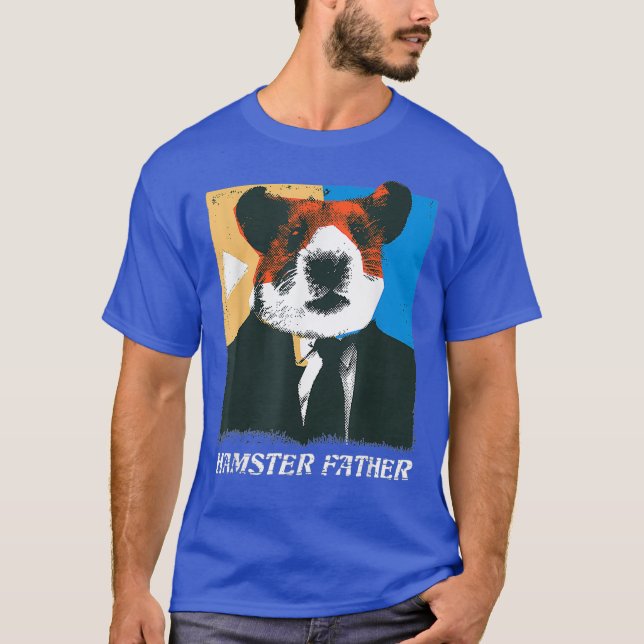 Camiseta Hombres Hámster Padre Hámster En Suit Rodent Lover (Anverso)