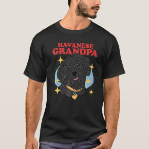Camiseta Hombres Havaneses Abuelo Dueño de Perro Havanese