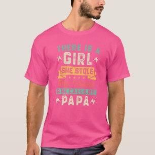 Camiseta Hombres, Hay Un Chica Que Me Robó El Corazón Que L