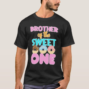 Camiseta Hombres Hermano De Dulce Un Primer Cumpleaños Donu