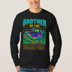 Camiseta Hombres Hermano de Roller Chica Retro Skates Rolle