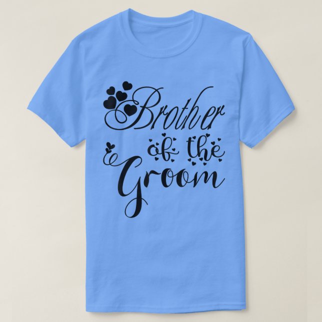 Camiseta Hombres Hermano Del Boda Gracioso O Bachelo (Diseño del anverso)