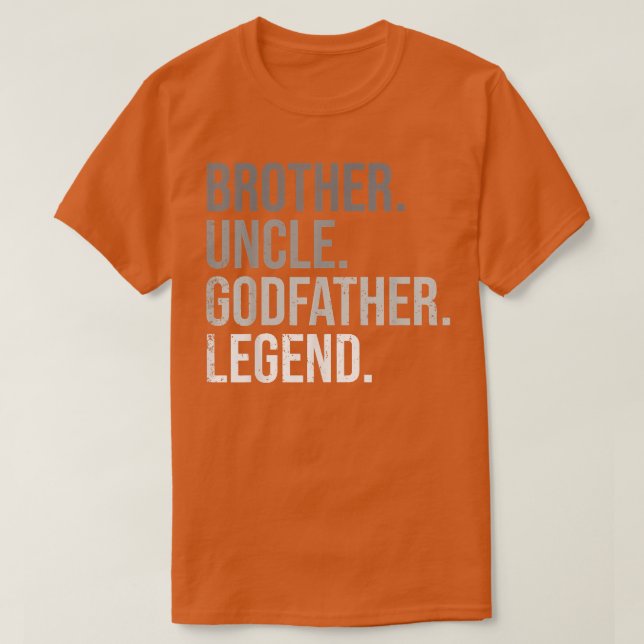 Camiseta Hombres Hermano Tío Padrino Leyenda Diversión Mejo (Diseño del anverso)