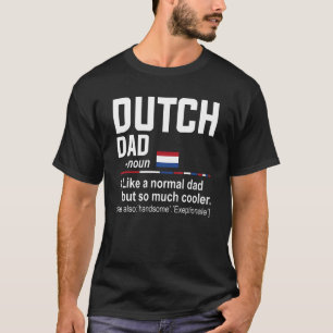 Camiseta Hombres Holandeses Definición de Padres Día Papi F