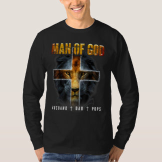 Camiseta Hombres Hombre De Dios Esposo Papas