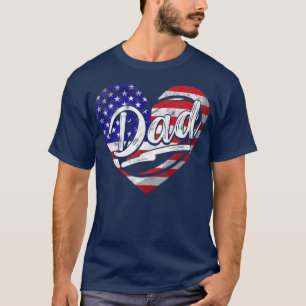 Camiseta Hombres Hombres Bandera Estadounidense Patriótica 
