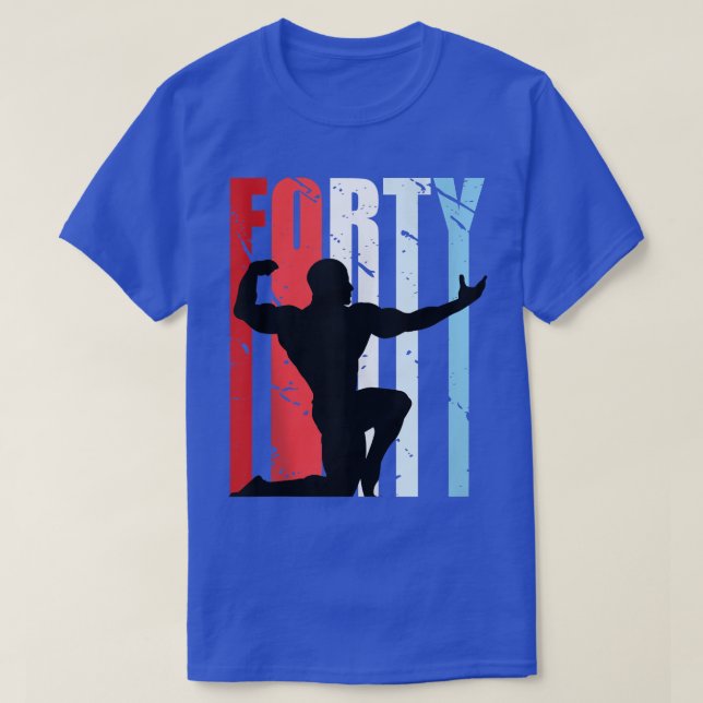 Camiseta Hombres Hombres Construcción de cuerpos 40º levant (Diseño del anverso)