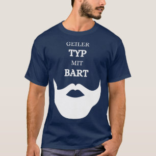 Camiseta Hombres Hombres Guay tipo con barba barba