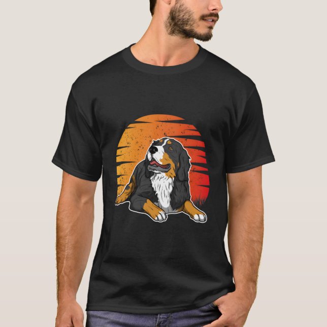 Camiseta Hombres Hombres Hogar de Perro de Montaña Perro Pu (Anverso)