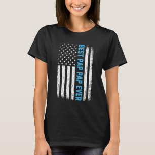 Camiseta Hombres Hombres Mejor Papá Papá Nunca Bandera De E
