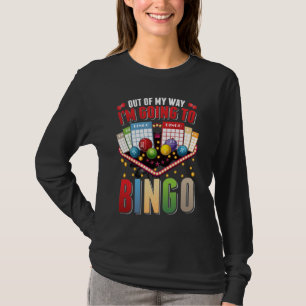 Camiseta Hombres Hombres Mujeres Funny Jugador de Bingo