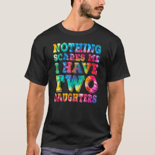 Camiseta Hombres Hombres Mujeres Tengo Dos Hijas Un Padre D