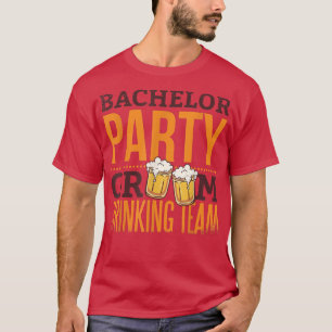 Camiseta Hombres Hombres Novio Bebiendo Equipo JGA Hombres