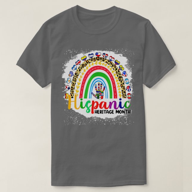 Camiseta Hombres Hombres Patrimonio Nacional Hispano Mes Ar (Diseño del anverso)