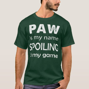 Camiseta Hombres Hombres Paw Es Mi Nombre Abuelo Especial